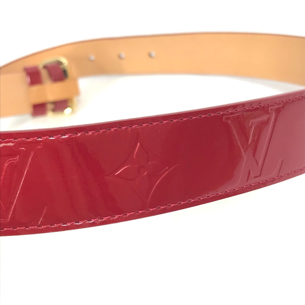 LOUIS VUITTON M6980U Monogram Vernis Santur Pants Belt, Women's Pomme d'Amour, Red