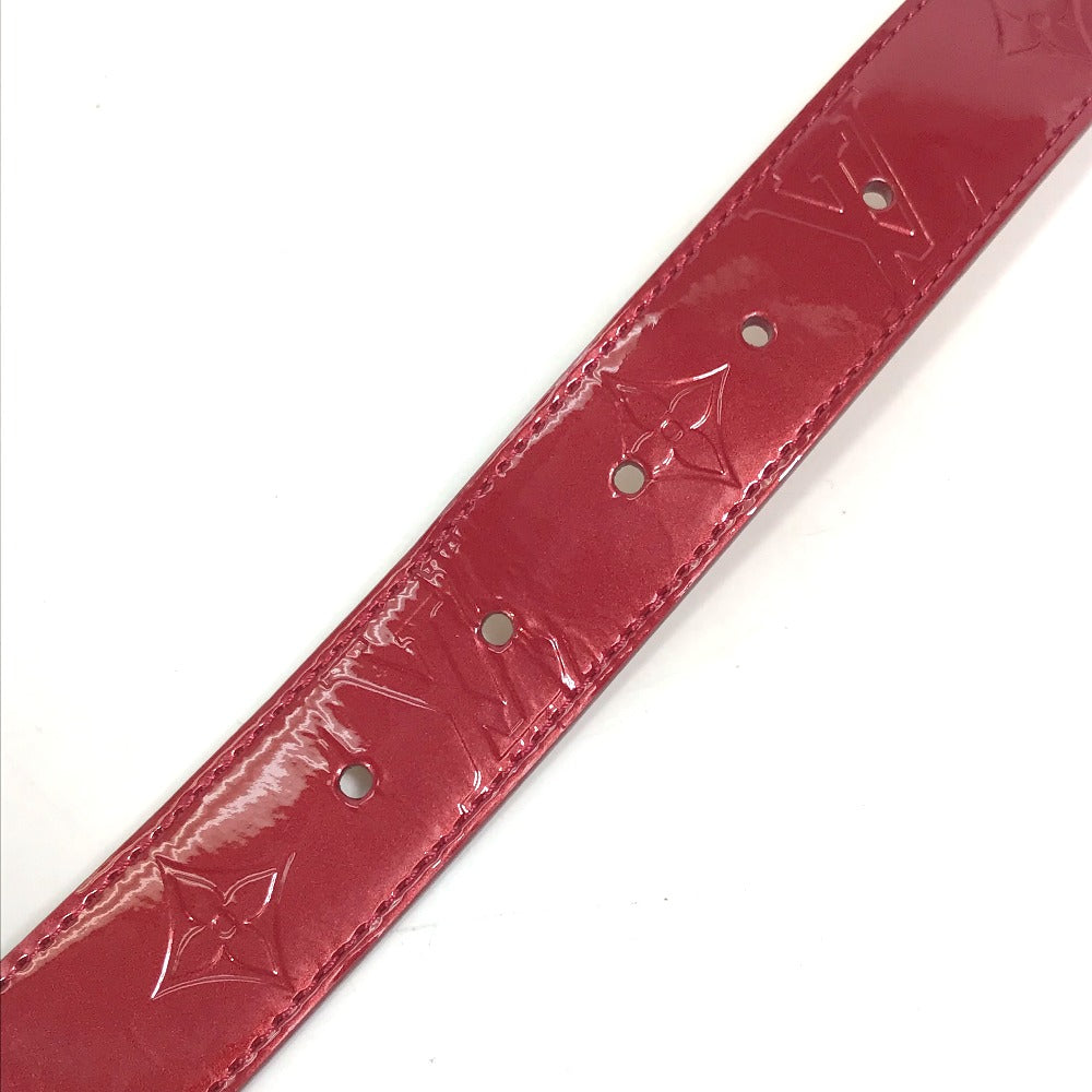 LOUIS VUITTON M6980U Monogram Vernis Santur Pants Belt, Women's Pomme d'Amour, Red
