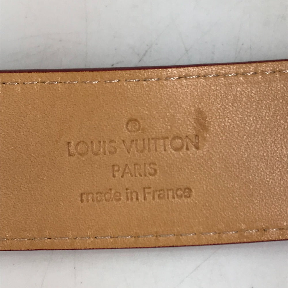 LOUIS VUITTON M6980U Monogram Vernis Santur Pants Belt, Women's Pomme d'Amour, Red