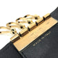 CHANEL Coco Mark 4-ring key case, leather, women's, black