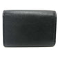 CHANEL Coco Mark 4-ring key case, leather, women's, black