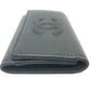 CHANEL Coco Mark 4-ring key case, leather, women's, black