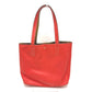 HERMES Double Sens 28 Reversible Shoulder Tote Bag in Leather, Beige/Pink