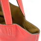 HERMES Double Sens 28 Reversible Shoulder Tote Bag in Leather, Beige/Pink