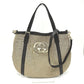 GUCCI 290832 GG Logo 2-Way Shoulder Bag/Tote Bag Canvas/Leather Women's Beige