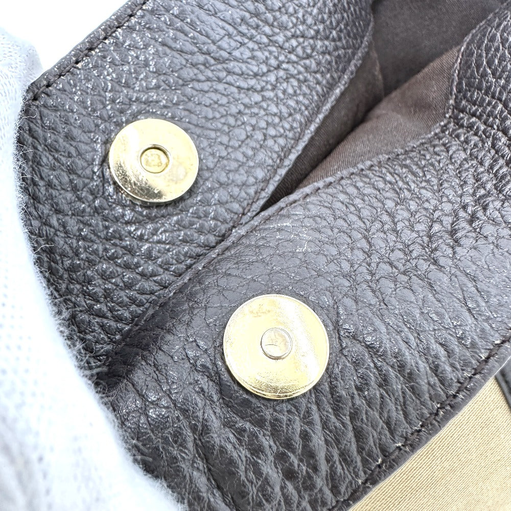 GUCCI 290832 GG Logo 2-Way Shoulder Bag/Tote Bag Canvas/Leather Women's Beige