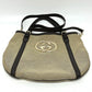 GUCCI 290832 GG Logo 2-Way Shoulder Bag/Tote Bag Canvas/Leather Women's Beige