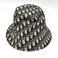 Dior Trotter Bucket Hat, Bob Hat, Nylon, Women's, Gray/Black