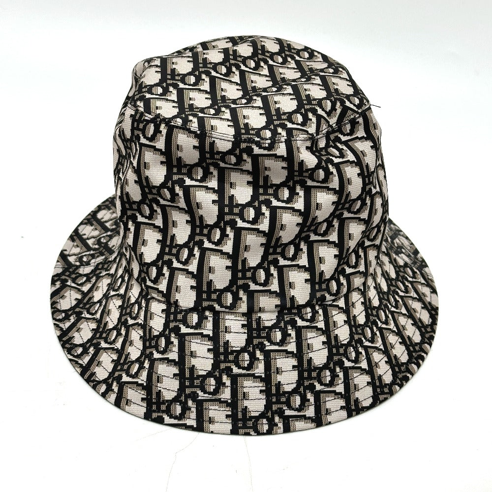 Dior Trotter Bucket Hat, Bob Hat, Nylon, Women's, Gray/Black