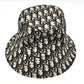 Dior Trotter Bucket Hat, Bob Hat, Nylon, Women's, Gray/Black