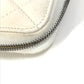CHANEL A50097 Matelasse CC Coco Mark Round Zip Quilted Wallet Long Wallet Caviar Leather Women's White