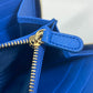 Salvatore Ferragamo 22-C124 Vara Ribbon L-shaped Zipper Long Wallet, Leather, Women's, Blue