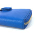 Salvatore Ferragamo 22-C124 Vara Ribbon L-shaped Zipper Long Wallet, Leather, Women's, Blue