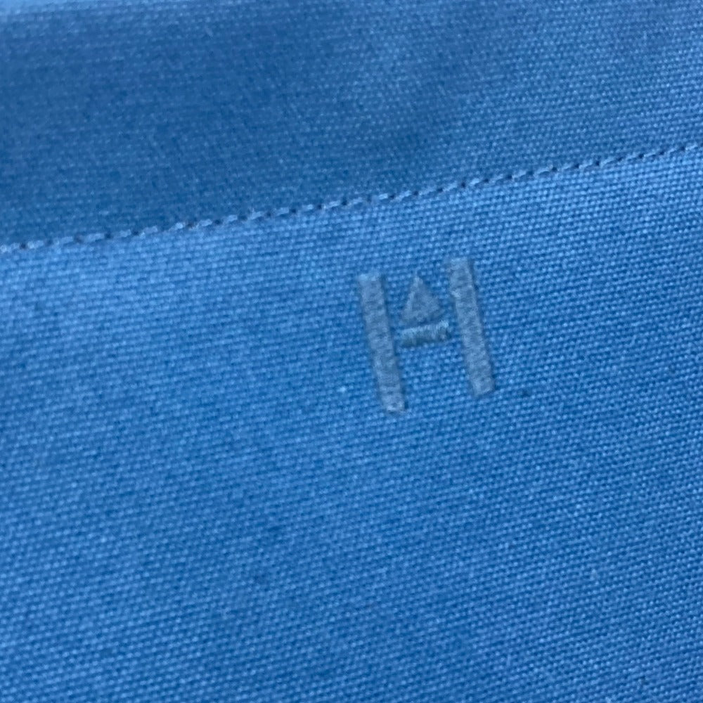 HERMES Embroidered Logo Camaiu Pouch, Makeup Pouch, Bag-in-Bag, Clutch Bag, Canvas/Leather, Men's, Navy