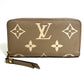 LOUIS VUITTON M69794 Monogram Empreinte Two-Tone Zippy Wallet, Round Zipper Long Wallet, Monogram Empreinte Leather, Women's, Tourterelle, Creme Beige