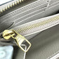 LOUIS VUITTON M69794 Monogram Empreinte Two-Tone Zippy Wallet, Round Zipper Long Wallet, Monogram Empreinte Leather, Women's, Tourterelle, Creme Beige