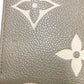 LOUIS VUITTON M69794 Monogram Empreinte Two-Tone Zippy Wallet, Round Zipper Long Wallet, Monogram Empreinte Leather, Women's, Tourterelle, Creme Beige