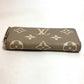 LOUIS VUITTON M69794 Monogram Empreinte Two-Tone Zippy Wallet, Round Zipper Long Wallet, Monogram Empreinte Leather, Women's, Tourterelle, Creme Beige