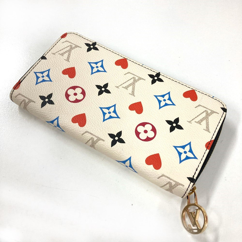 LOUIS VUITTON M57491 Heart Monogram Multicolor Zippy Wallet Game On Long Wallet Monogram Multicolor Canvas Women's White