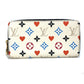 LOUIS VUITTON M57491 Heart Monogram Multicolor Zippy Wallet Game On Long Wallet Monogram Multicolor Canvas Women's White