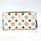 LOUIS VUITTON M57491 Heart Monogram Multicolor Zippy Wallet Game On Long Wallet Monogram Multicolor Canvas Women's White