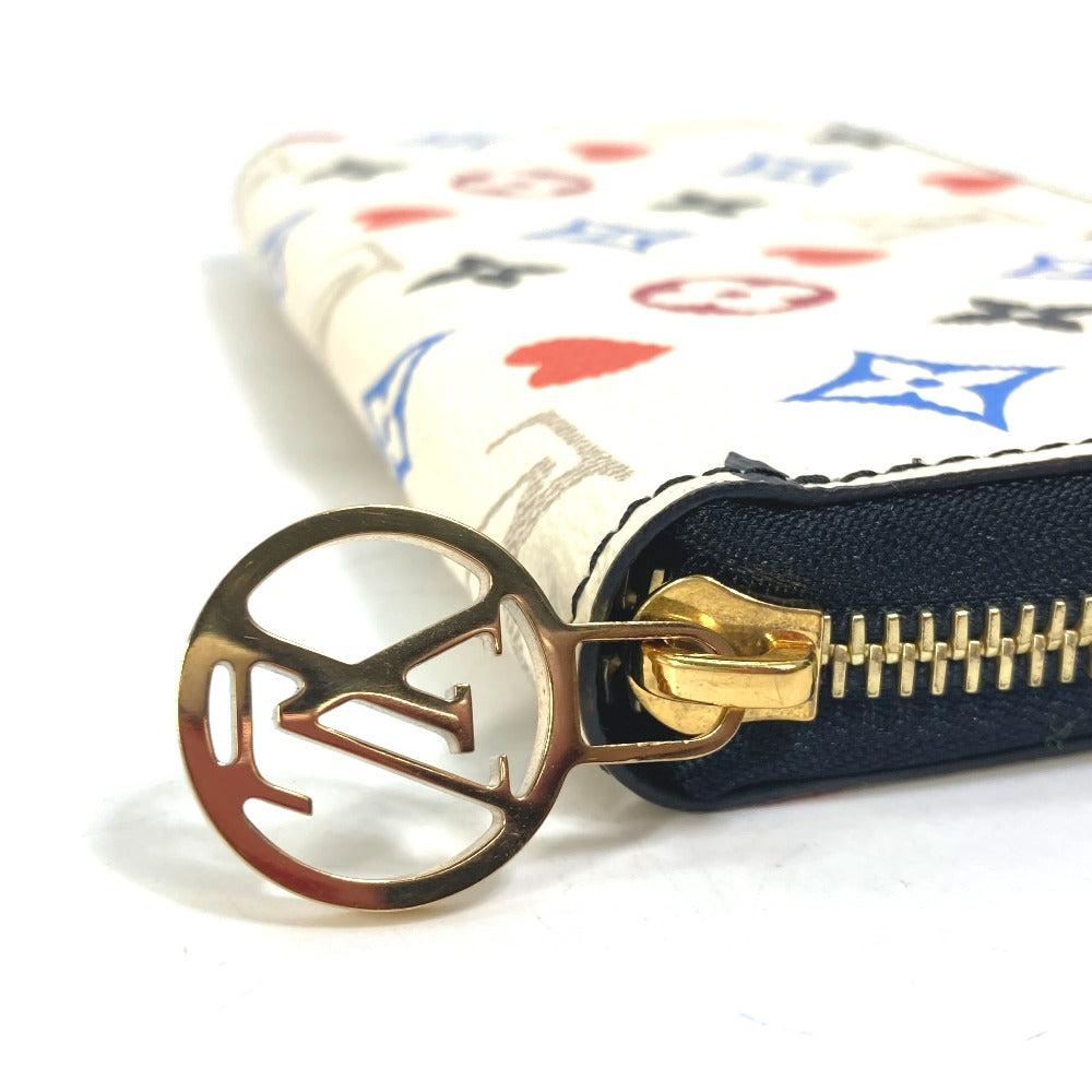 LOUIS VUITTON M57491 Heart Monogram Multicolor Zippy Wallet Game On Long Wallet Monogram Multicolor Canvas Women's White