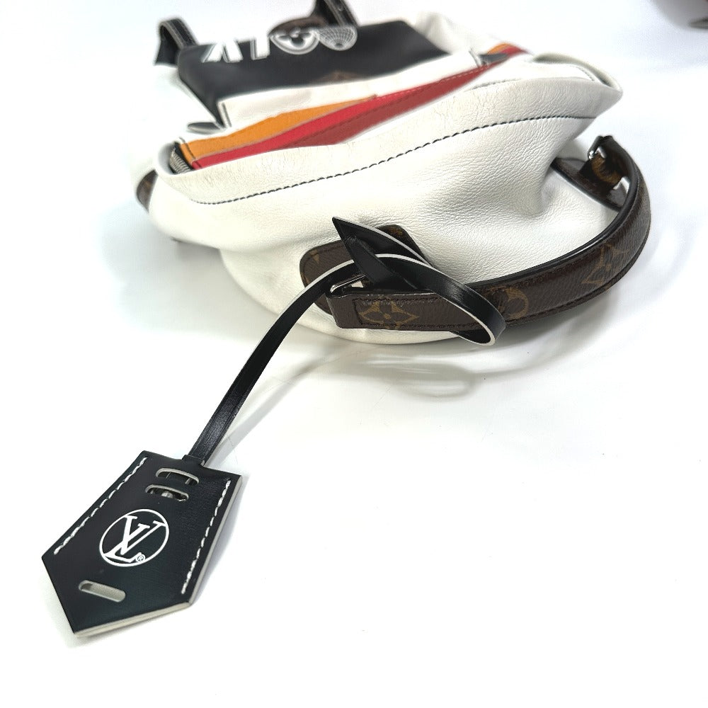 LOUIS VUITTON M55797 モノグラム パームスプリングスPM パームスプリングス PM バックパック カバン バッグ　リュック リュックサック レザー レディース ホワイト