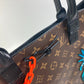 LOUIS VUITTON M45667 Monogram LV Friends Sac Plat 2-Way Shoulder Bag/Crossbody Tote Bag in Monogram Canvas, Brown