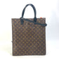 LOUIS VUITTON M45667 Monogram LV Friends Sac Plat 2-Way Shoulder Bag/Crossbody Tote Bag in Monogram Canvas, Brown