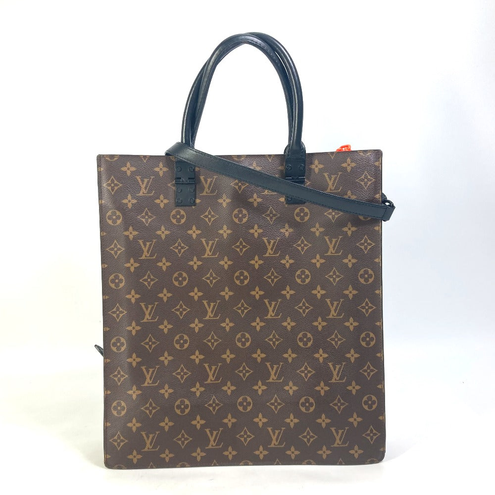 LOUIS VUITTON M45667 Monogram LV Friends Sac Plat 2-Way Shoulder Bag/Crossbody Tote Bag in Monogram Canvas, Brown
