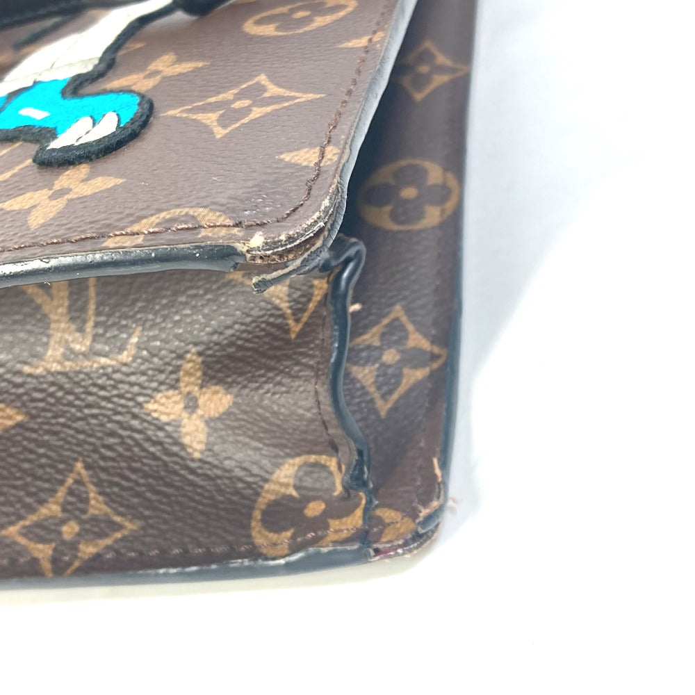 LOUIS VUITTON M45667 Monogram LV Friends Sac Plat 2-Way Shoulder Bag/Crossbody Tote Bag in Monogram Canvas, Brown