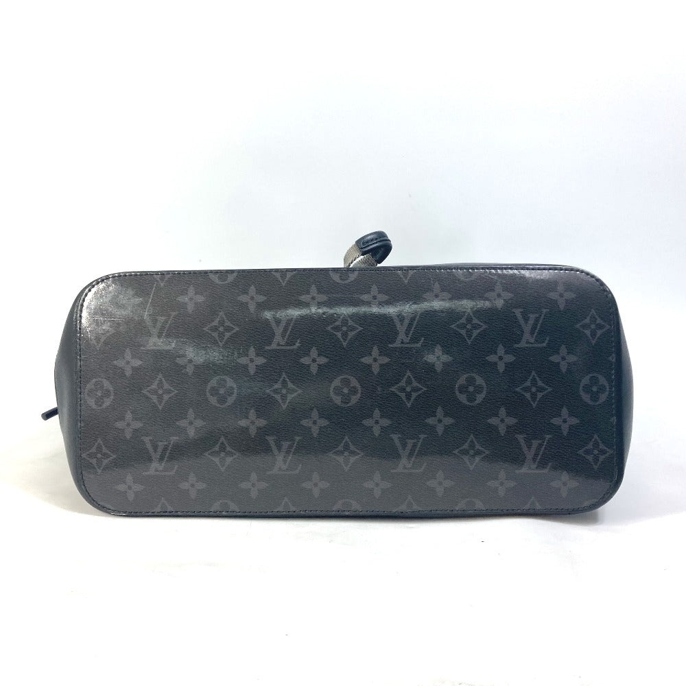 LOUIS VUITTON M43900 Monogram Eclipse Glaze Zip Tote Rucksack/Handbag/2-Way Bag/Tote Bag, Vinyl, Men's, Black