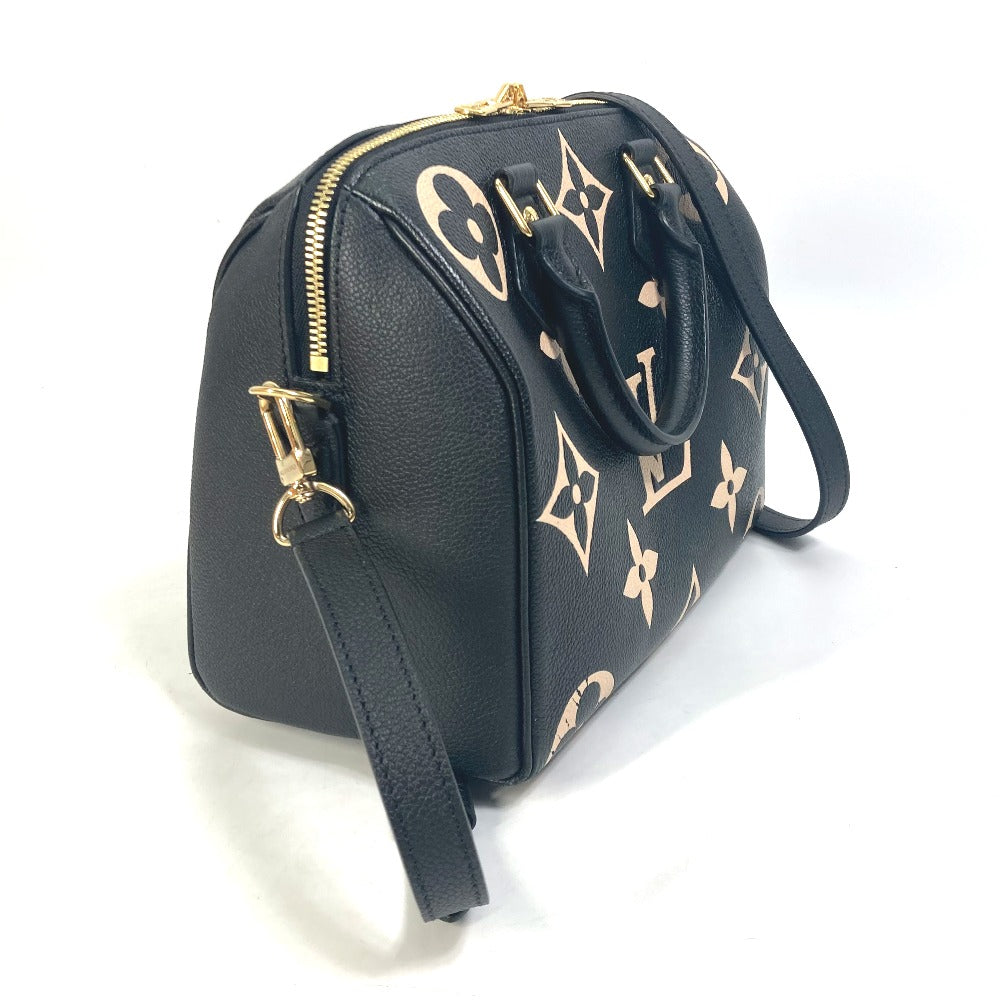 LOUIS VUITTON M58947 モノグラムアンプラント スピーディバンドリエール25 2WAY ハンドバッグ ミニボストンバッグ 斜め掛け ボストンバッグ モノグラムアンプラントレザー レディース ブラック
