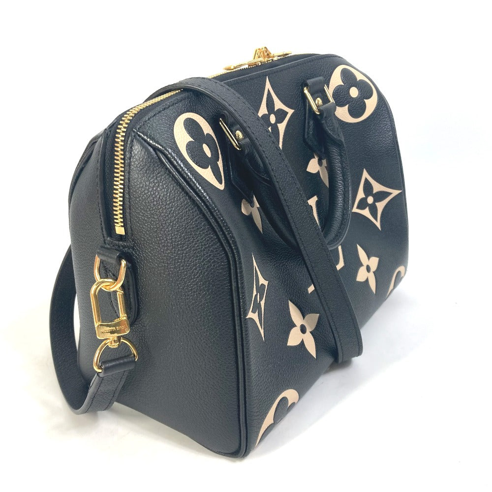 LOUIS VUITTON M58947 モノグラムアンプラント スピーディバンドリエール25 2WAY ハンドバッグ ミニボストンバッグ 斜め掛け ボストンバッグ モノグラムアンプラントレザー レディース ブラック