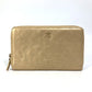 CHANEL Coco Mark CC Matelasse Quilted Round Zip Long Wallet in Calfskin, Gold