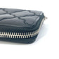 CHANEL Coco Mark CC Matelasse Quilted Zip-Around Long Wallet in Lambskin, Black