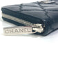 CHANEL Coco Mark CC Matelasse Quilted Zip-Around Long Wallet in Lambskin, Black