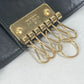 GUCCI 547588 Logo 6-Key Leather Key Case, Women's, Black