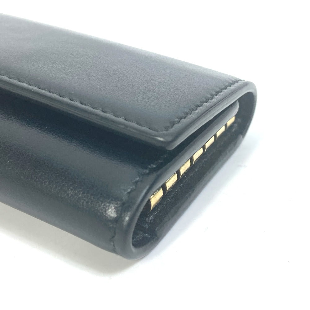 GUCCI 547588 Logo 6-Key Leather Key Case, Women's, Black