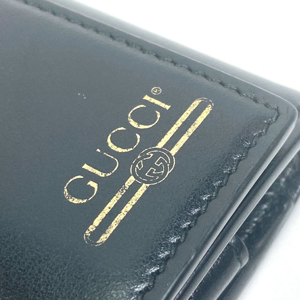 GUCCI 547588 Logo 6-Key Leather Key Case, Women's, Black