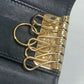 GUCCI 547588 Logo 6-Key Leather Key Case, Women's, Black