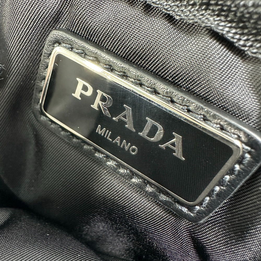 PRADA 2NA026 Triangle Logo TESSUTO SOFT Two-Tone Pouch in Nylon, Red, Men's