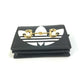 GUCCI 702248 Logo Adidas Collaboration Shoulder Wallet Pochette Crossbody Bifold Wallet Leather Women's Black