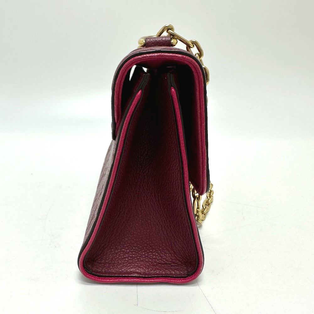 LOUIS VUITTON M43393 Monogram Empreinte Saint-Sulpice PM Chain Bag, Pochette, Crossbody Shoulder Bag in Monogram Empreinte Leather, Red