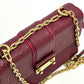 LOUIS VUITTON M43393 Monogram Empreinte Saint-Sulpice PM Chain Bag, Pochette, Crossbody Shoulder Bag in Monogram Empreinte Leather, Red