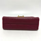 LOUIS VUITTON M43393 Monogram Empreinte Saint-Sulpice PM Chain Bag, Pochette, Crossbody Shoulder Bag in Monogram Empreinte Leather, Red