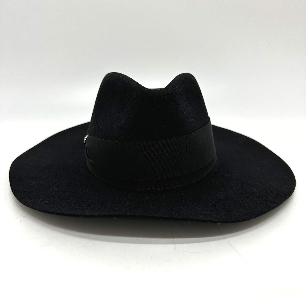 HERMES Minicoo Heart Faubourg Love Hat, Felt Wool, Women's, Black