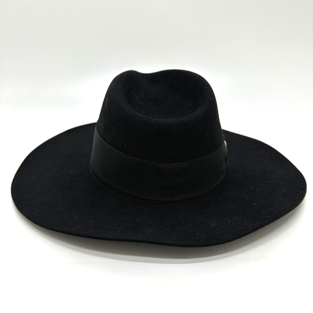 HERMES Minicoo Heart Faubourg Love Hat, Felt Wool, Women's, Black