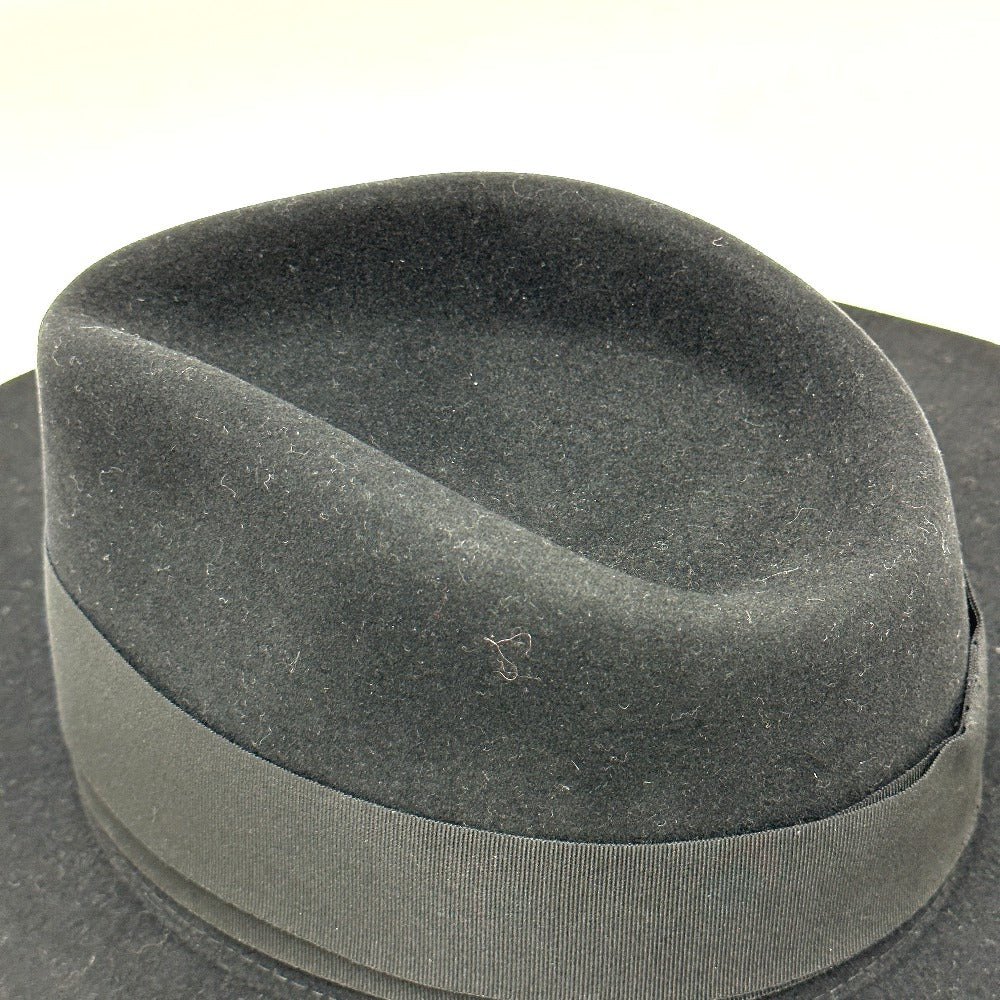 HERMES Minicoo Heart Faubourg Love Hat, Felt Wool, Women's, Black