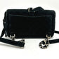 CHANEL Matelasse Chain Backpack, Velour, Women's, Black